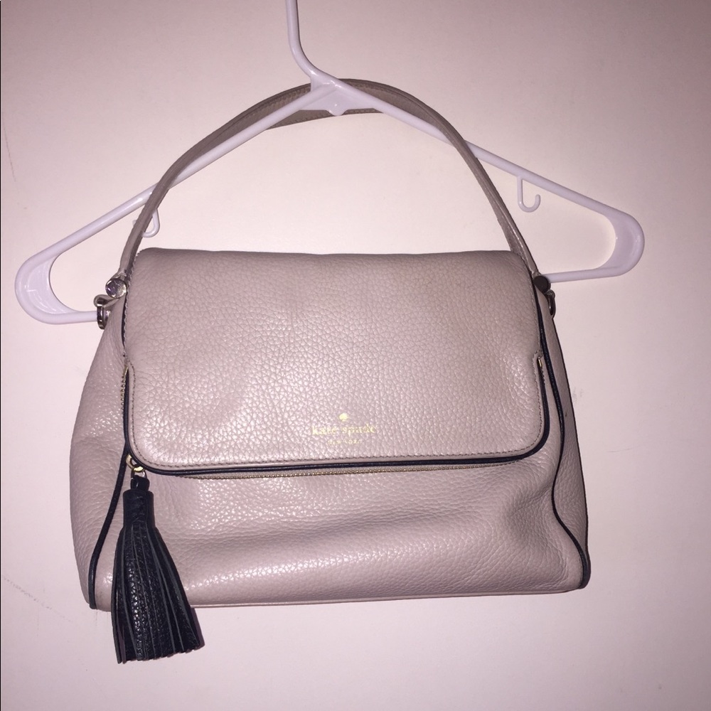 Beige Kate Spade leather purse